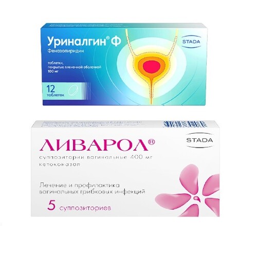Набор для здоровья женщин  Уриналгин Ф таб №12  и Ливарол суп. №5 по специальной цене