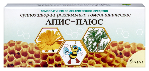 Апис-плюс 6 шт. суппозитории ректальные