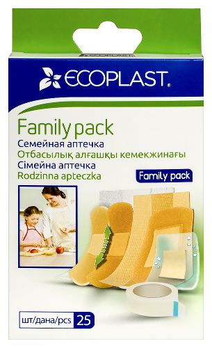 Ecoplast пластырь медицинский (набор) 25 шт.