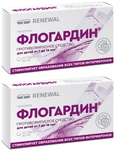 Набор 2 уп. ФЛОГАРДИН 0,06 N10 ТАБЛ П/ПЛЕН/ОБОЛОЧГ  со скидкой 15%