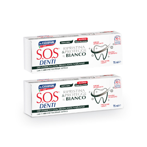НАБОР SOS DENTI ЗУБНАЯ ПАСТА ОТБЕЛИВАЮЩАЯ 75МЛ 2 УП. ПО ВЫГОДНОЙ ЦЕНЕ!