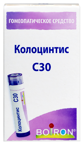 Купить Колоцинтис С30 гомеопатический монокомпонентный препарат растительного происхождения 4 гр гранулы гомеопатические цена