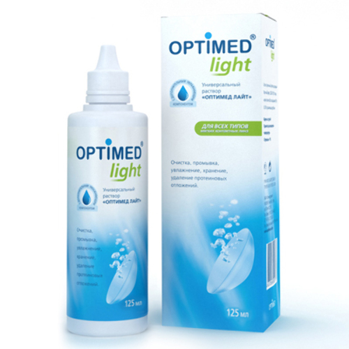 Купить Optimed light универсальный раствор для контактных линз 125 мл цена