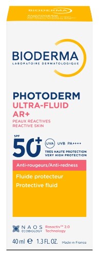 Bioderma photoderm ar+ флюид солнцезащитный для чувствительной кожи spf50+ 40 мл