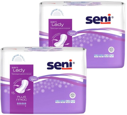 Набор Seni lady прокладки уролог plus №15  из 2 уп со скидкой