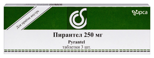 Пирантел 250 мг 3 шт. таблетки