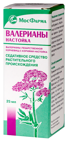 Валерианы настойка флакон-капельница 25 мл