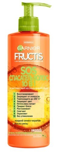 Garnier fructis sos спасатель волос 10 в 1 несмываемый комплексный уход 400 мл