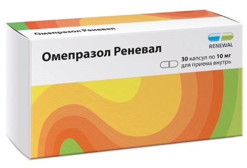 Омепразол реневал 10 мг 30 шт. капсулы кишечнорастворимые