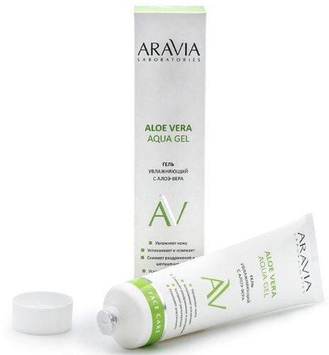 Aravia laboratories увлажняющий гель с алоэ-вера aloe vera aqua gel 100 мл