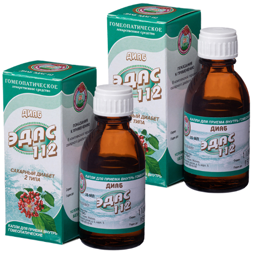 Набор ЭДАС - 112 Диаб со скидкой 40% на вторую упаковку