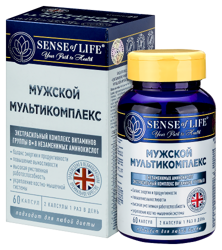 SENSE OF LIFE ВИТАМИННО-МИНЕРАЛЬНЫЙ КОМПЛЕКС МУЖСКОЙ МУЛЬТИКОМПЛЕКС