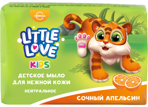 Купить Little love мыло для нежной кожи детское сочный апельсин 90 гр цена
