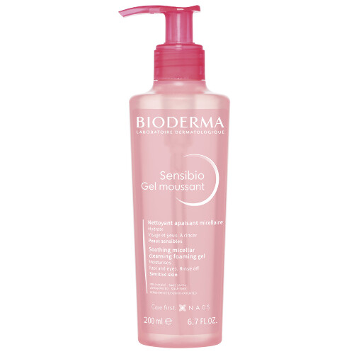 Купить Bioderma Sensibio гель для умывания чувствительной кожи (помпа) 200 мл цена