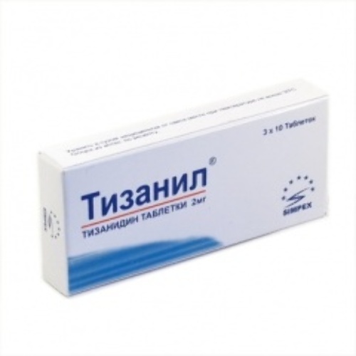 Тизанил 2 мг 30 шт. таблетки