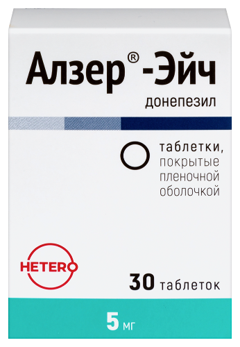 Алзер-эйч 5 мг 30 шт. флакон таблетки, покрытые пленочной оболочкой