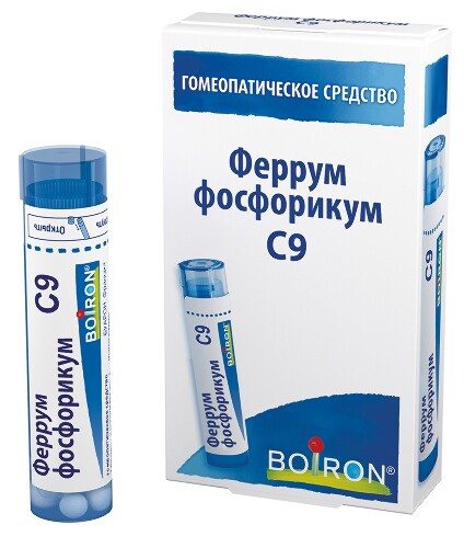 Купить Феррум фосфорикум c9 гомеопатический монокомпонентный препарат минерально-химического происхождения 4 гр гранулы гомеопатические цена