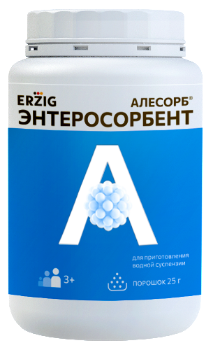 Erzig алесорб 25 гр порошок для приема внутрь