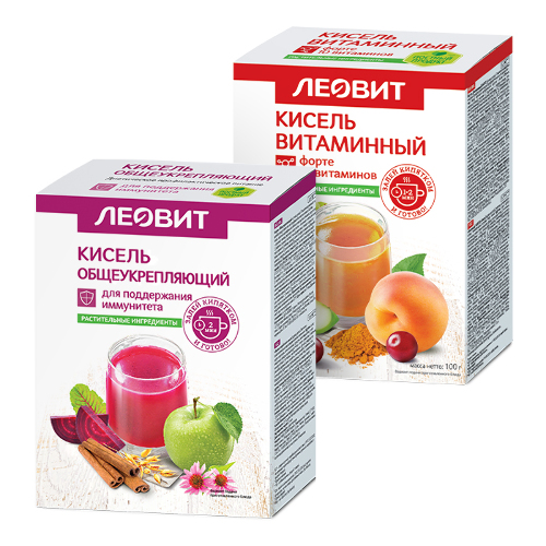 Набор КИСЕЛЬ ДИЕТИЧЕСКИЙ ВИТАМИН ФОРТЕ 20,0 N5 ПАК + КИСЕЛЬ ДИЕТИЧЕСКИЙ ОБЩЕУКРЕПЛЯЮЩИЙ 20,0 N5 ПАК