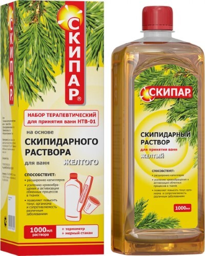 Скипар набор терапевтический для принятия ванн нтв-01 желтые 1000 мл