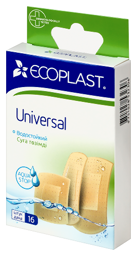 ECOPLAST НАБОР ПЛАСТЫРЕЙ МЕД ПОЛИМЕР UNIVERSAL N16