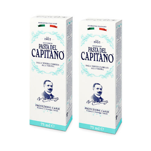 НАБОР PASTA DEL CAPITANO 1905 ЗУБНАЯ ПАСТА ПОЛНАЯ ЗАЩИТА ОТ КАРИЕСА 75МЛ 2 УП. ПО ВЫГОДНОЙ ЦЕНЕ!