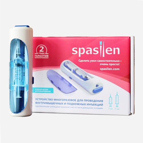 Купить Инъектор медицинский автоматический Спасилен по цене 2784 руб в Москве Инъектор медицинский автоматический Спасилен