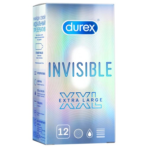 Купить Durex презервативы invisible xxl 12 шт. цена