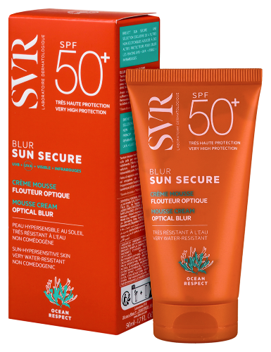Svr sun secure безопасное солнце крем-мусс с эффектом "фотошопа" spf50+ 50 мл