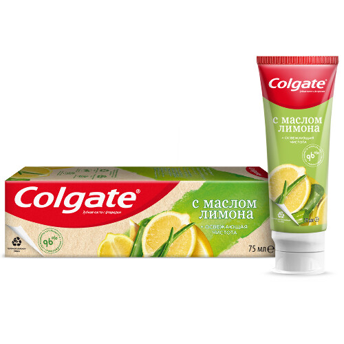 Colgate зубная паста освежающая чистота с маслом лимона 75 мл