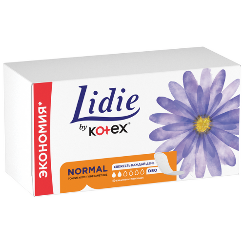 Lidie by Kotex ежедневные прокладки Deo, 50шт.