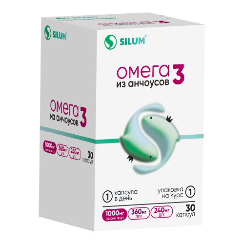 ОМЕГА 3 РЫБИЙ ЖИР 1000МГ ИЗ АНЧОУСОВ ВИТ ЭНД МИН