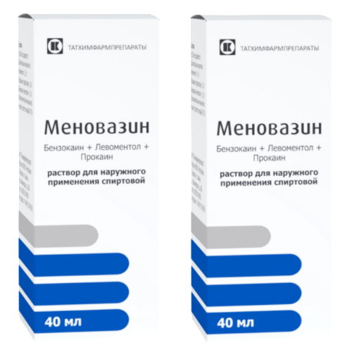 Набор из 2 уп Меновазин 40 мл флакон с распылителем