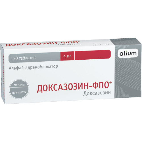 Доксазозин-фпо 4 мг 30 шт. таблетки