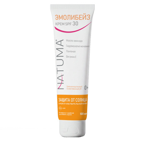 Natuma эмолибейз крем для лица и тела spf30 100 мл