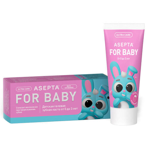 Асепта baby зубная паста детская гелевая 0-3 лет 50 мл