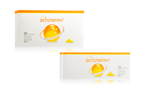 Набор Полный курс для терапии осложнений диабета: Октолипен №60 + Октолипен №30 со скидкой
