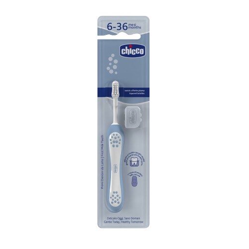 Chicco зубная щетка для детей 6-36 мес/индиго