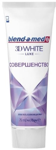 Blend-a-med зубная паста 3d white luxe совершенство 75 мл