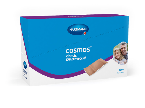 Купить Пластырь cosmos classic (классический) нестерильный 4х8 см 150 шт. цена