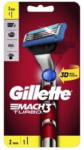 Купить Gillette mach3 turbo 3d motion технология бритва(ручка+кассета сменная 2 шт. ) цена