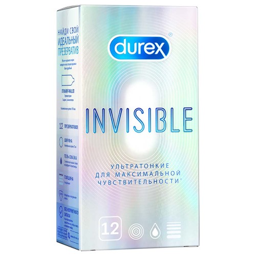 Купить Durex презервативы invisible 12 шт. цена