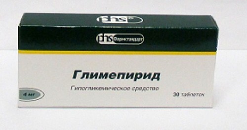 Глимепирид 4 мг 30 шт. таблетки