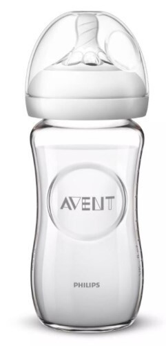 AVENT NATURAL БУТЫЛОЧКА ДЛЯ КОРМЛЕНИЯ 240МЛ СТЕКЛО SCF053/17