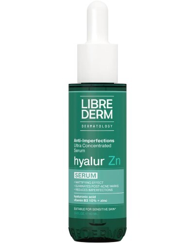 Купить Librederm сыворотка ультраконцентрированная для кожи с несовершенствами hyalur zn 40 мл цена