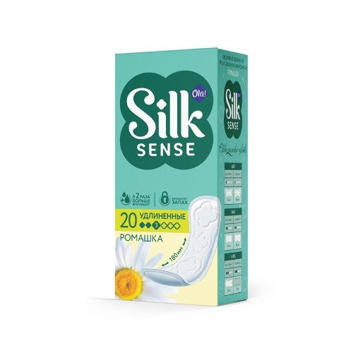Ola silk sense прокладки ежедневные daily deo large ромашка 20 шт.