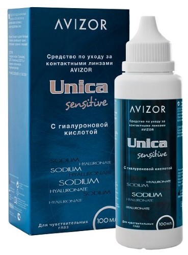 Купить Avizor unica sensitive раствор для линз 100 мл цена