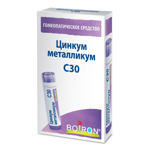 Купить Цинкум металликум с30 гомеопатический монокомпонентный препарат минерально-химического происхождения 4 гр гранулы гомеопатические цена