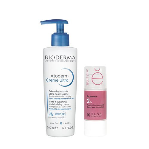Набор Bioderma Atoderm Крем Ультра 200 мл + Etat Pur Сыворотка с эноксолоном 15 мл