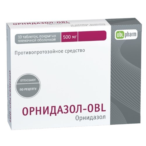 ОРНИДАЗОЛ 0,5 N10 ТАБЛ П/О